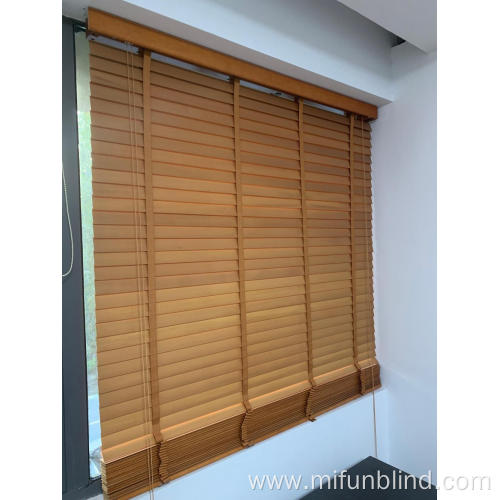 Basswood Slat Material 100% Wooden Venetian Blinds